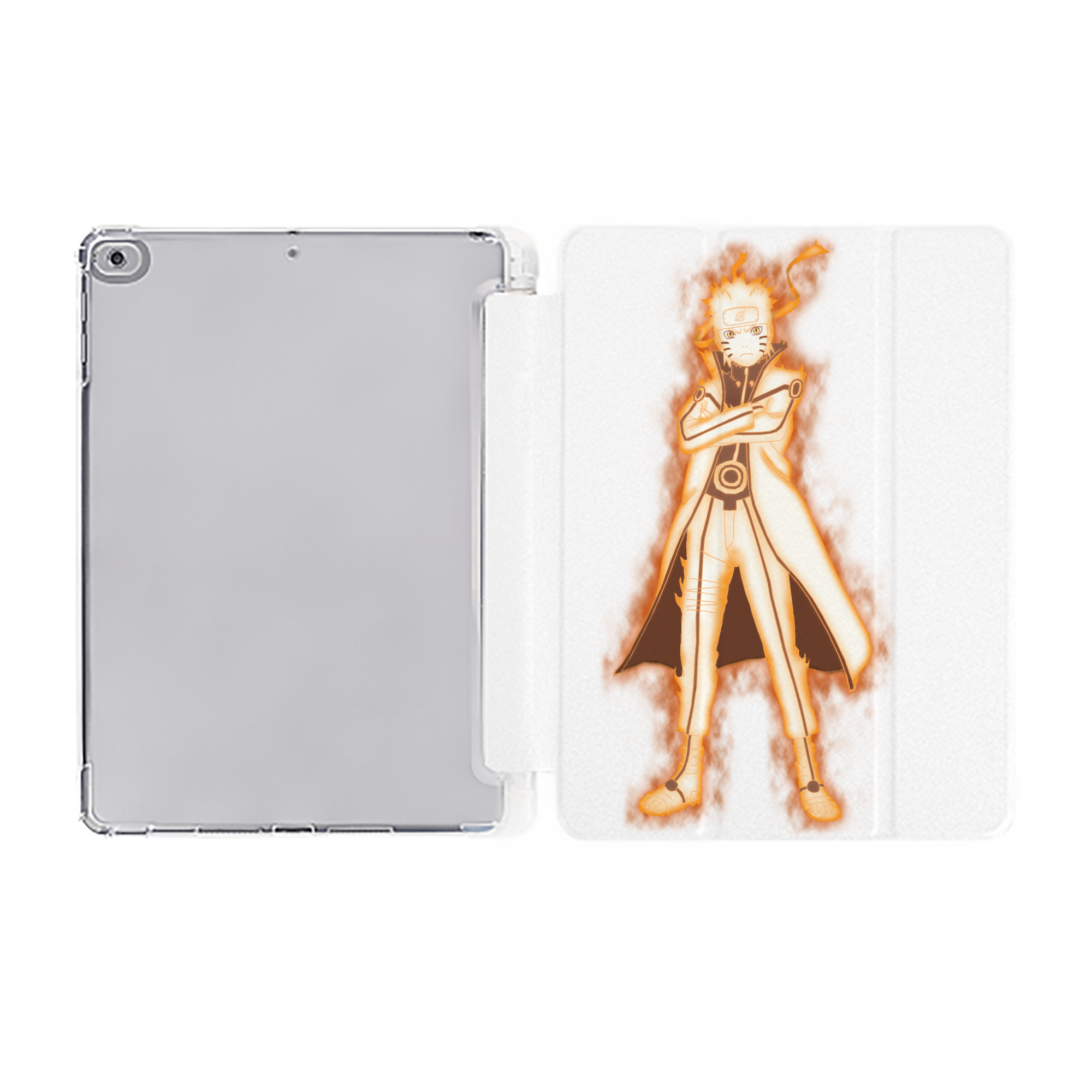 （画像用） NARUTO -ナルト- うずまき ナルト Uzumaki Naruto IPad ケース ペン収納付き 三つ折りスタンド PUレザー×シリコン 対応機種9.5/10.5/10.9インチ